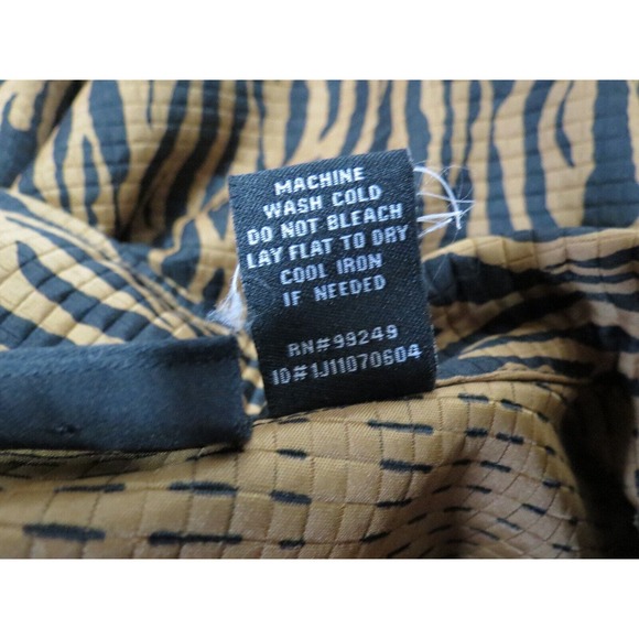 Maggie Barnes Plus Size 2x 22/24 Brown & Black Zebra Print Jacket Blazer 3/4 Sl - Picture 6 of 6